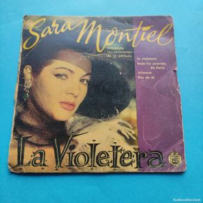 Discos de vinil: SARA MONTIEL . LA VIOLETERA * SOLO CARATULA juani
